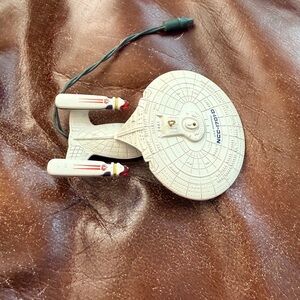 Star Trek USS Enterprise Starship Ornament with Lights